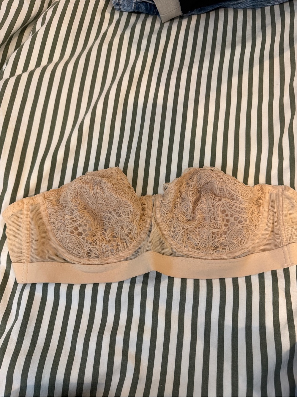 Lively Strapless Lace Bandeau - Nude